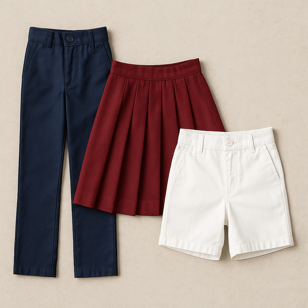 School Pant, Skirt and Shorts