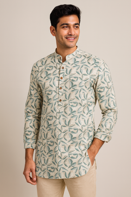 Floral Short Kurta