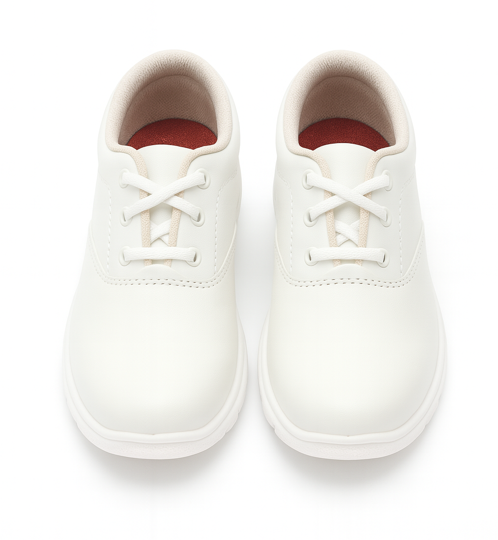 White Lace School shoes for Boys