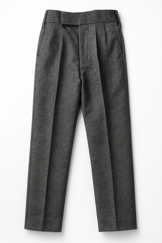School Woolen grey pant
