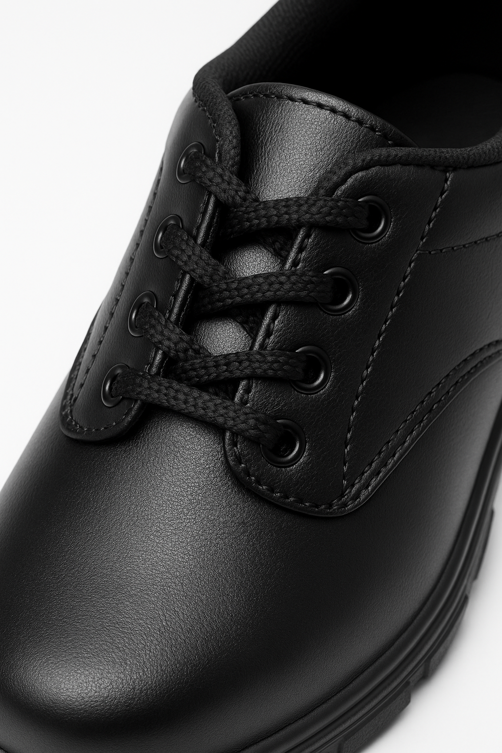 Black Lace School shoes for Boys