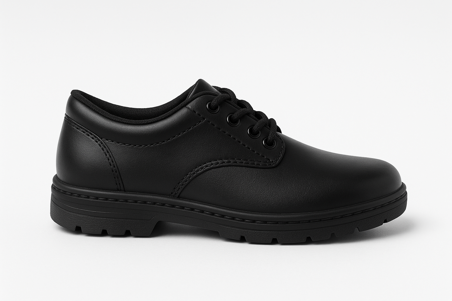 Black Lace School shoes for Boys