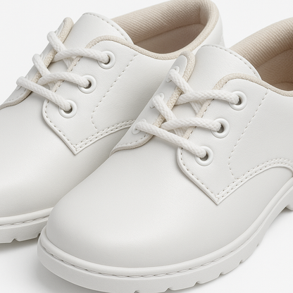 White Lace School shoes for Boys
