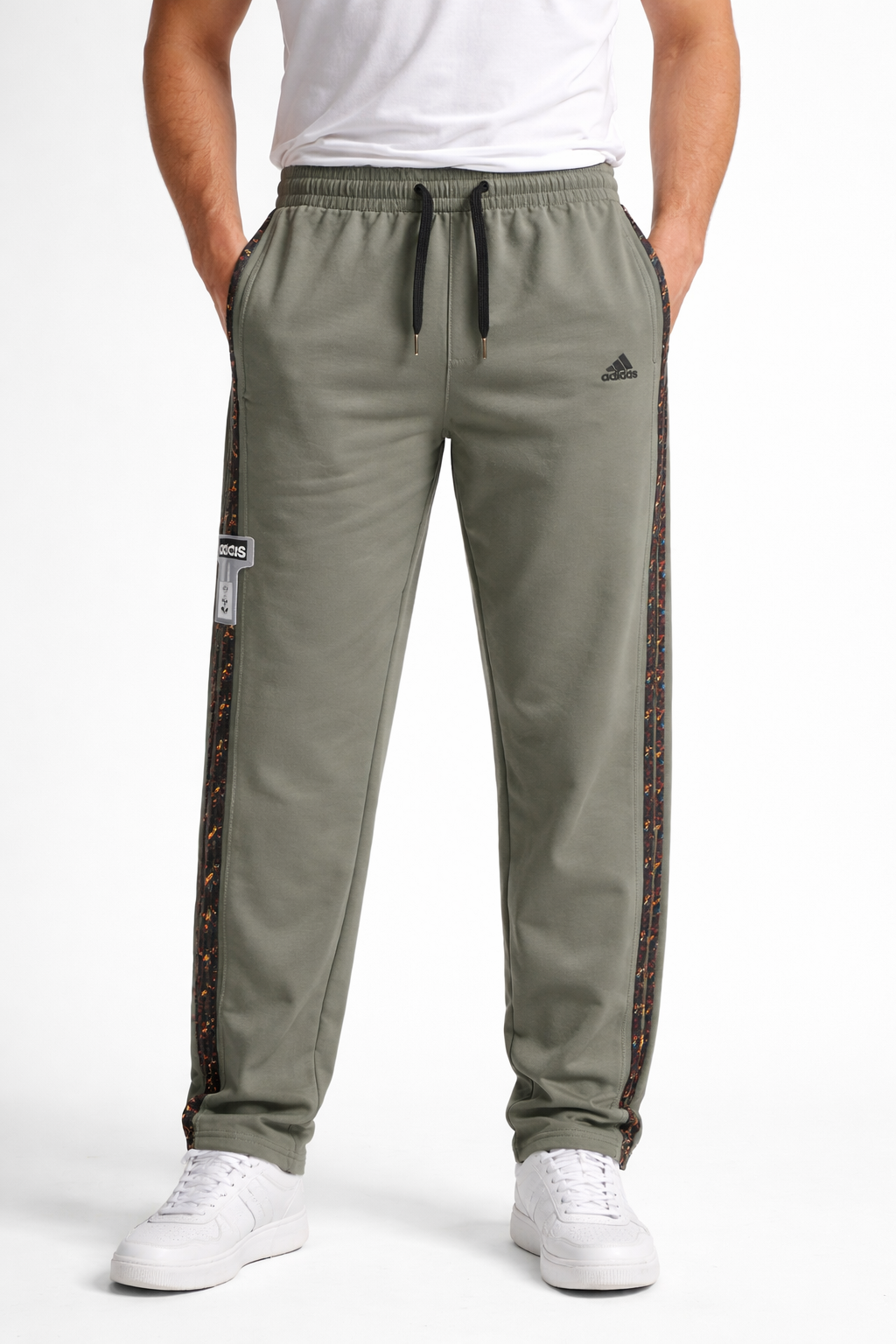 Men's Olive green Winter lower with contrast Side Tape