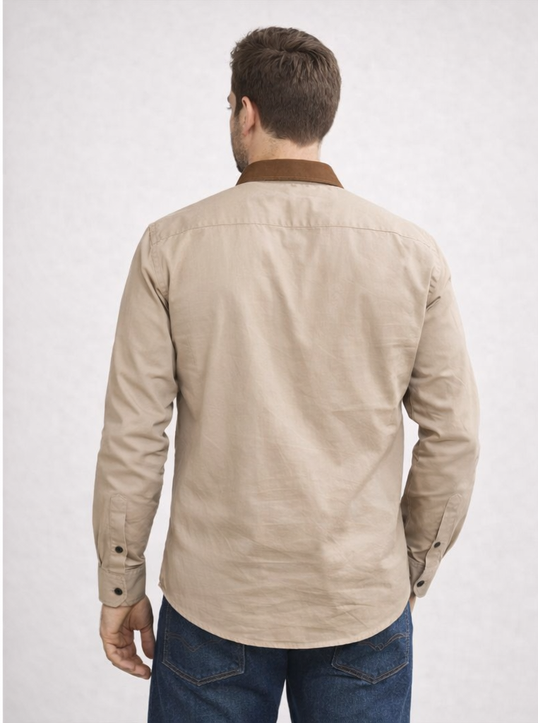 Casual Shirt for Men - Peanut