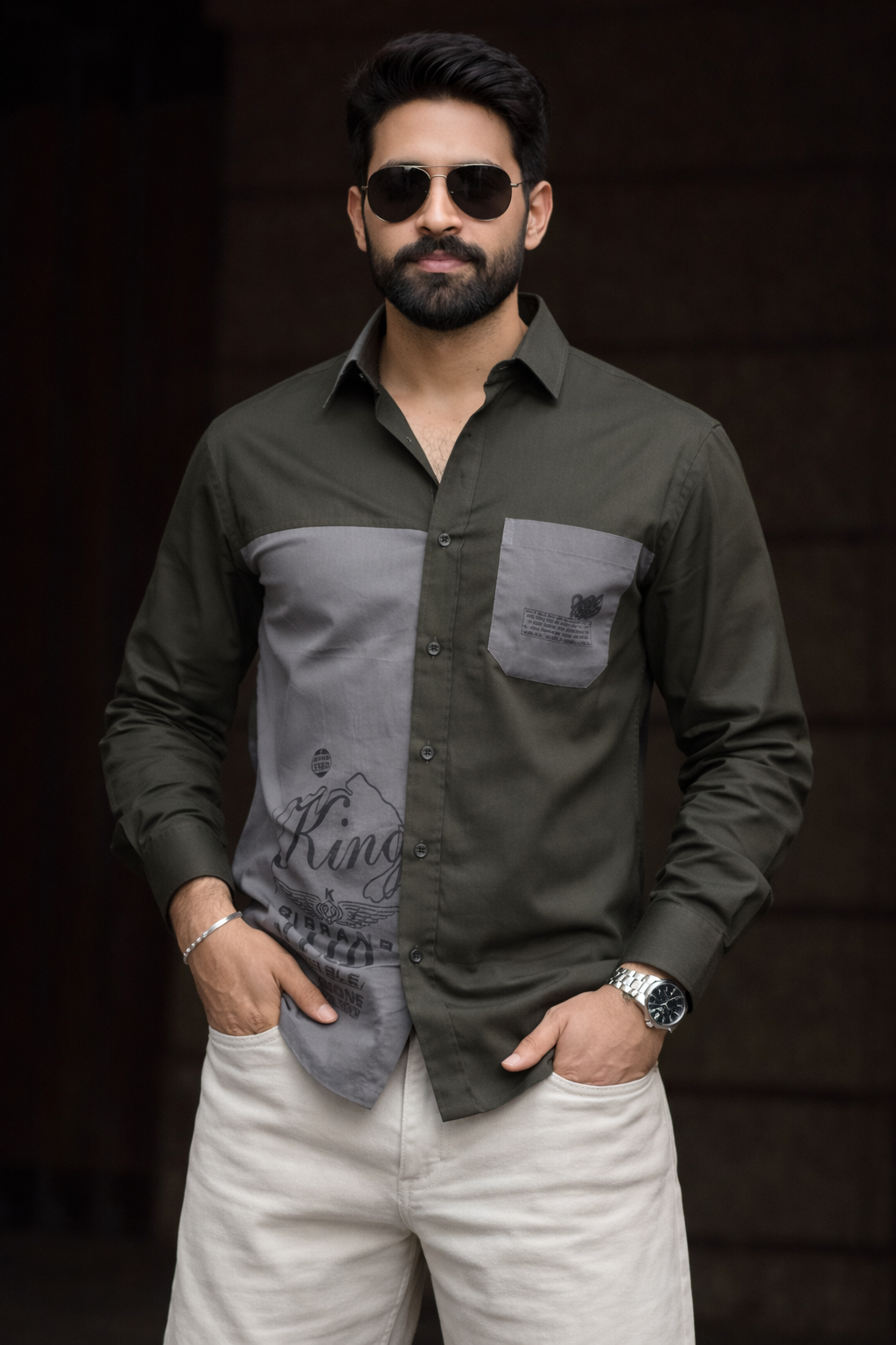 Casual Shirt for Men- Forest