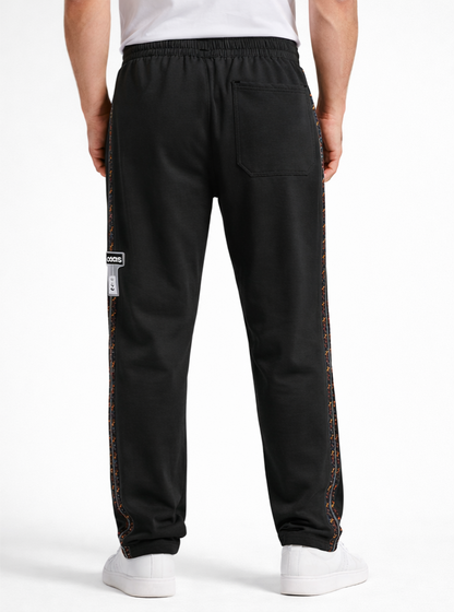 Men's Black Winter lower with contrast Side Tape
