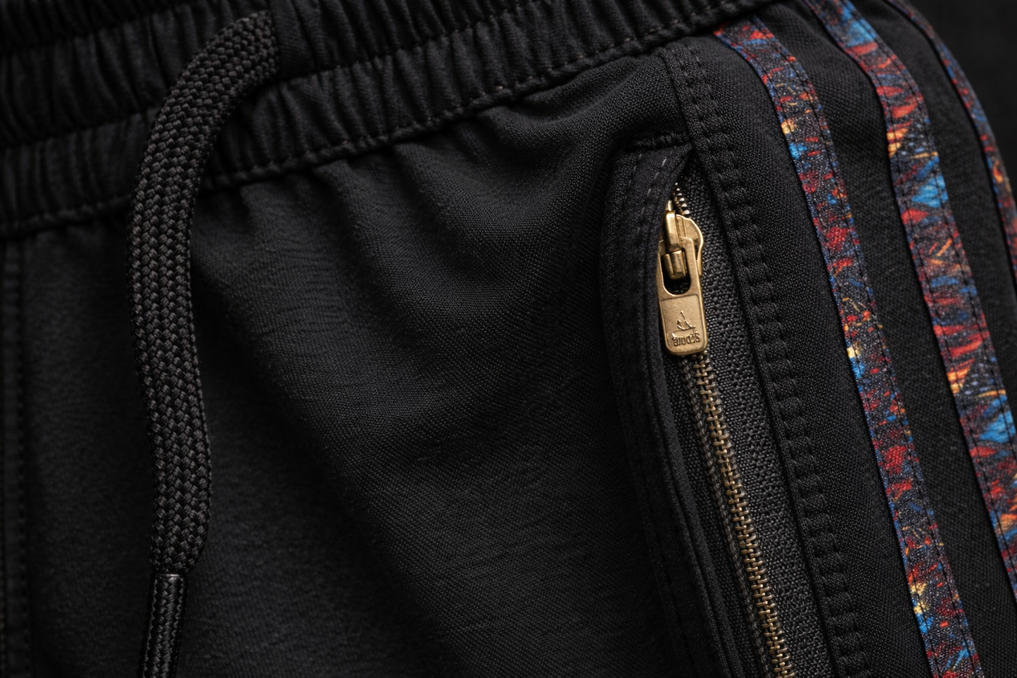 Men's Black Winter lower with contrast Side Tape