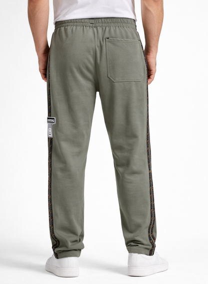 Men's Olive green Winter lower with contrast Side Tape