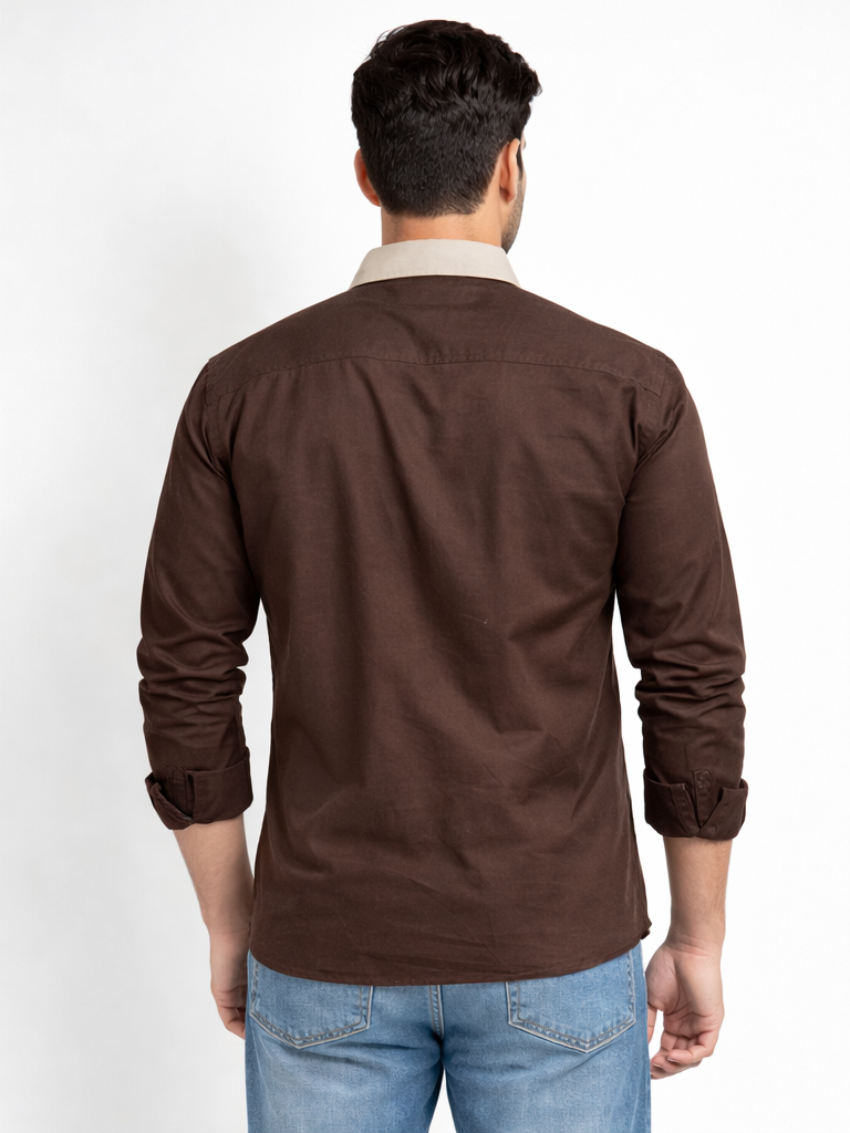 Casual shirt for Mens- Brown
