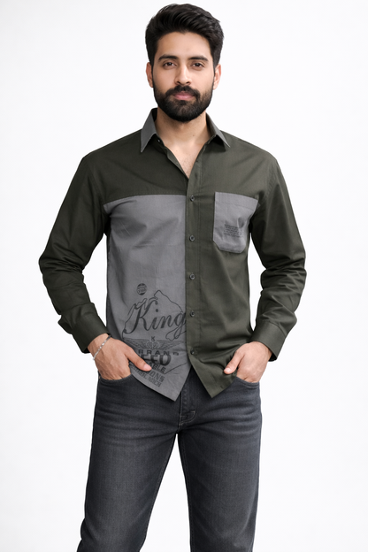 Casual Shirt for Men- Forest